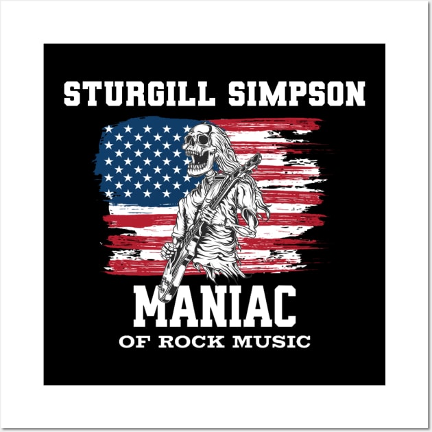 Maniac Rock Music Sturgill Simpson Wall Art by preman samb0